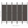 5-Panel Room Divider Anthracite 78.7"x70.9"