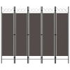 5-Panel Room Divider Anthracite 78.7"x70.9"