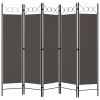 5-Panel Room Divider Anthracite 78.7"x70.9"