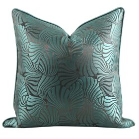 Green Wine Red Silver Grey PillowCase American Throw Pillow (Option: Dark green coffee-Pillowcase-45x45cm)