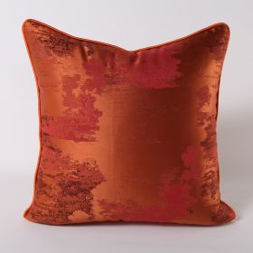 Dark Green Silver Green Sofa Pillow Cushion (Option: GoldDark Orange-Pillow-60x60cm)